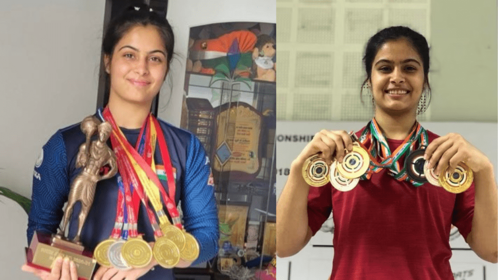 Manu_Bhaker_Early_Life_With_Medals
