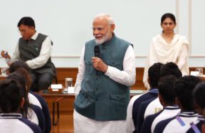 PM Narendra Modi Interactive With Paris Olympics Indian Contigent